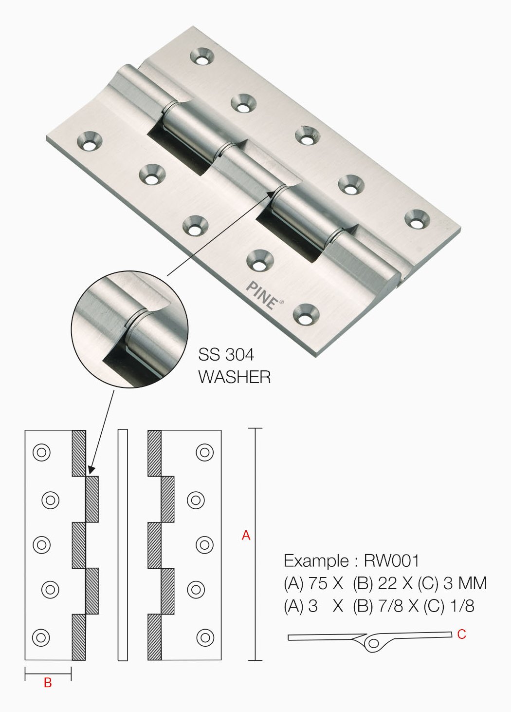 Brass Railway Hinges, Hardware Products